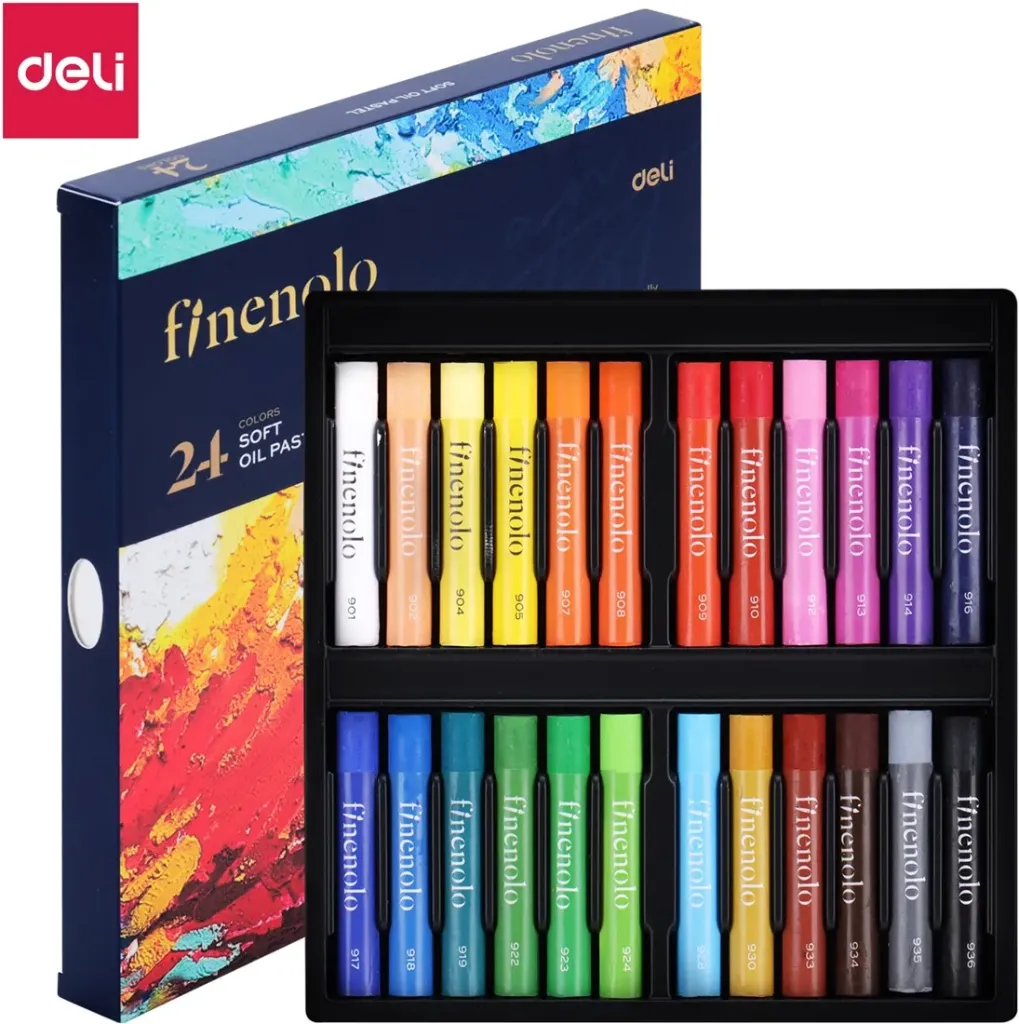 Olie pastels "finenolo"- 24 kleuren assorti