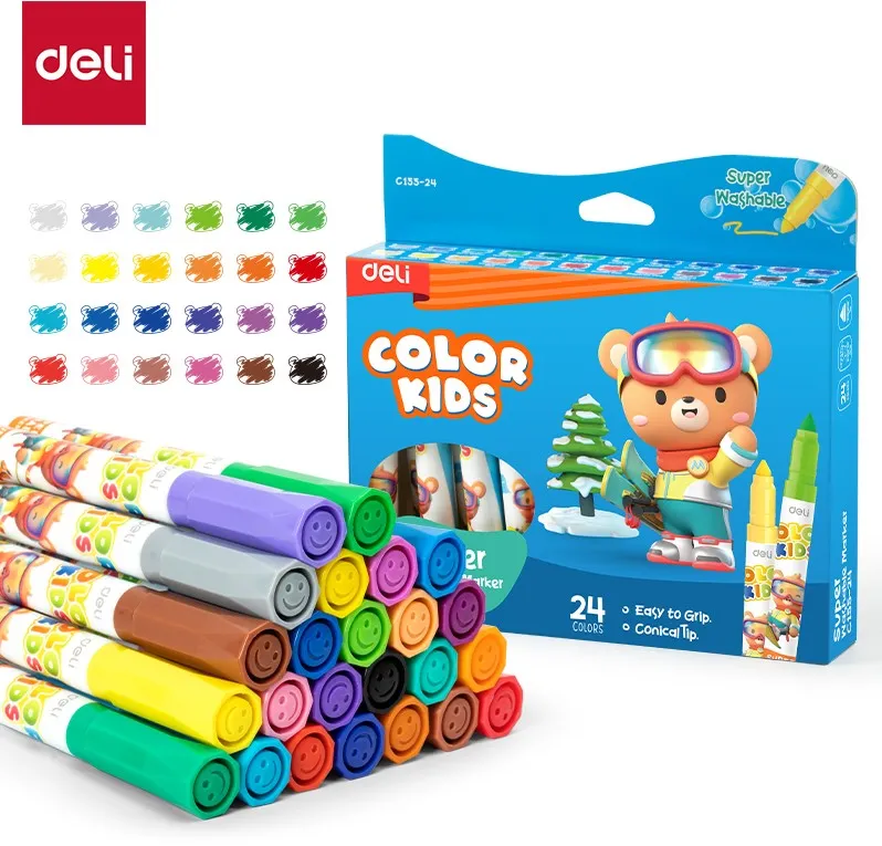 [HD000216] Viltstiften "kids emotion" - 24 kleuren