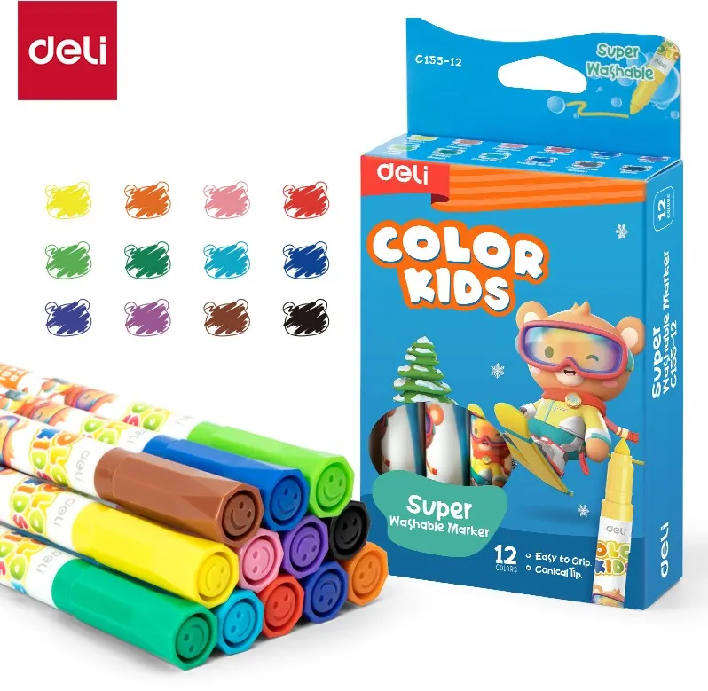 Viltstiften "kids emotion" - 12 kleuren