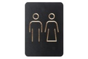 Pictogrambord "man/vrouw" - kleur zwart