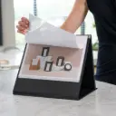 Flipover A4 -"liggend" - zwart - 20 tassen