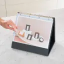 Flipover A4 - "tafelmodel liggend" - zwart - 10 tassen