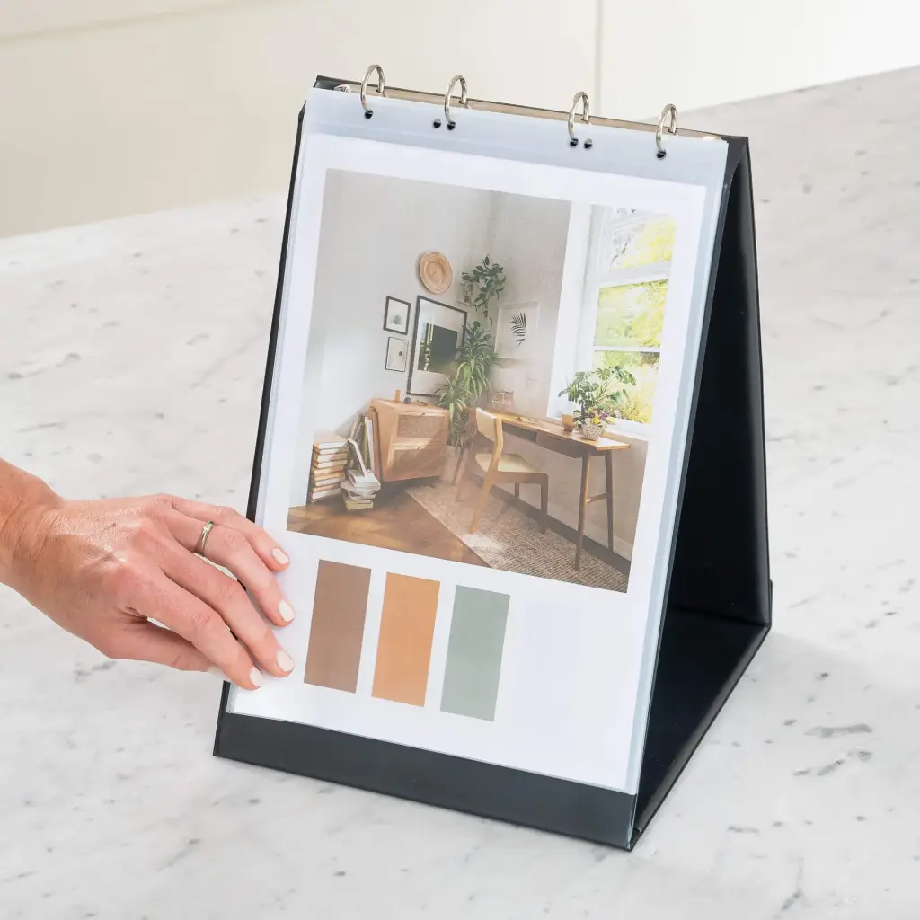 [Q1434483] Flipover A4 -"staand" - zwart - 10 tassen