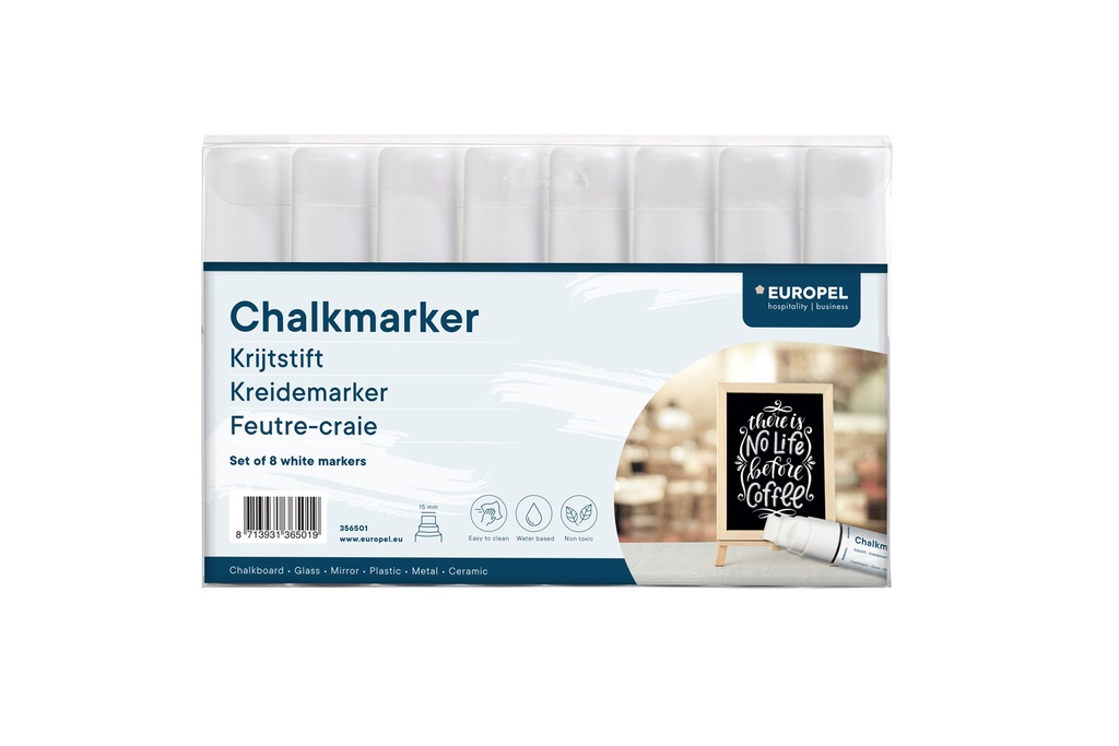 Krijtstift wit "15 mm"