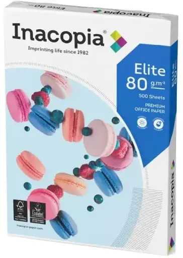 [HP500031] Kopieerpapier "Inacopia elite"- A4 - 80 g/m² - wit - 200 pak à 500 vel