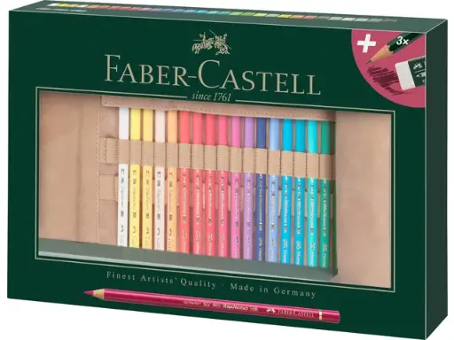 [110030] Faber Castell "roletui polychromos" 30 potloden