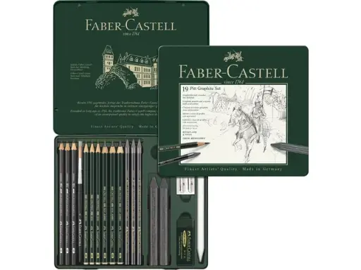 [112973] Faber Castell "grafietset pitt" 19-delig 
