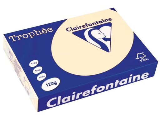 [SP-1871PC-1] Trophée Clairfontaine - A4 -80 g/m² - crême - 1 pak á 250 vel