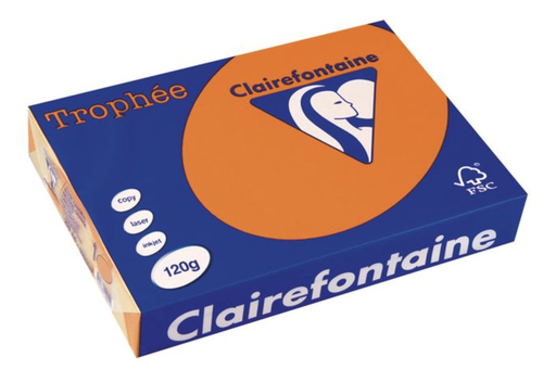 [SP-1764C-1] Trophée Clairfontaine - A3 - 120 g/m² - fel oranje - 1 pak à 250 vel