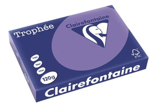 [SP-1220PC-1] Trophée Clairfontaine -A4 - 120 g/m² - violet - 1 pak à 250 vel