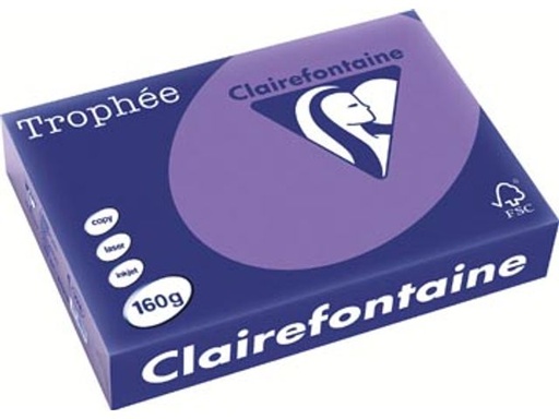 [SP-1018C-1] Trophée Clairfontaine - A4 - 160 g/m² - violet - 1 pak à 250 vel