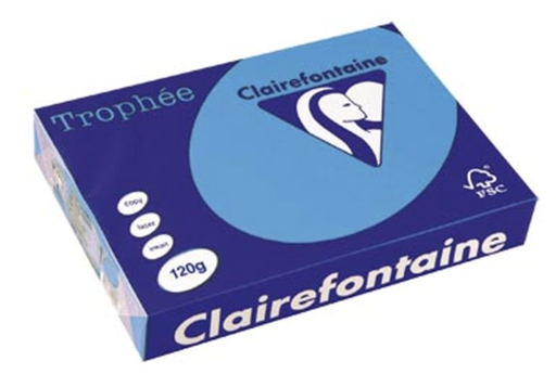 [SP-1247PC-1] Trophée Clairfontaine - A4 - 120 g/m² - koningsblauw - 1 pak à 250 vel