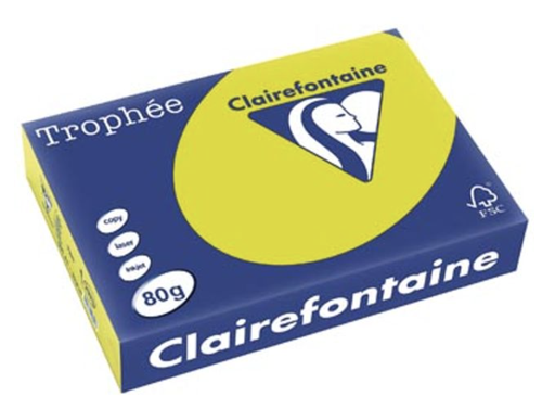 [SP-2975PC-1] Trophée Clairfontaine - A4 - 80 g/m² - fluogroen - 1 pak á 500 vel