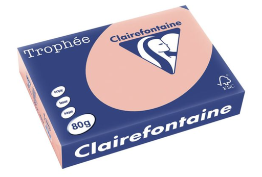 [SP-1970PC-1] Trophée Clairfontaine - A4 - 80 g/m² - perzik - 1 pak à 500 vel