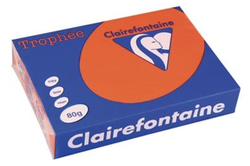 [SP-1217PC-1] Trophée Clairfontaine - A4 - 120 g/m² - kardinaalrood - 1 pak à 250 vel 