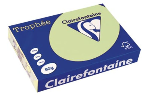 [SP-2635PC-1] Trophée Clairfontaine - A4 - 160 g/m² -groen - 1 pak à 250 vel