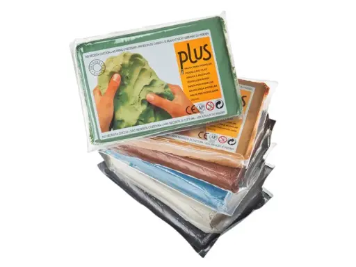 [Q1387394] Boetseerklei "plus" - zwart - pak à 1 kg 