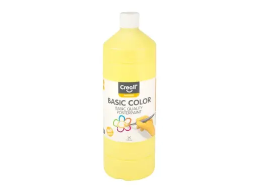 [Q1000003] Plakkaatverf - lichtgeel - fles à 1000 ml