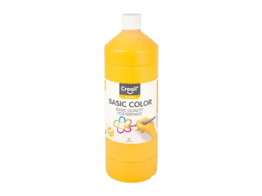 [Q1401515] Plakkaatverf - donkergeel - fles à 1000 ml