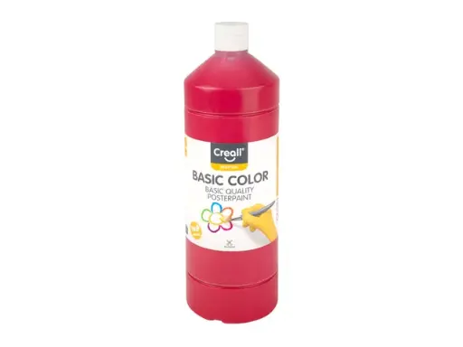 [Q1000005] Plakkaatverf - rood - fles à 1000 ml 