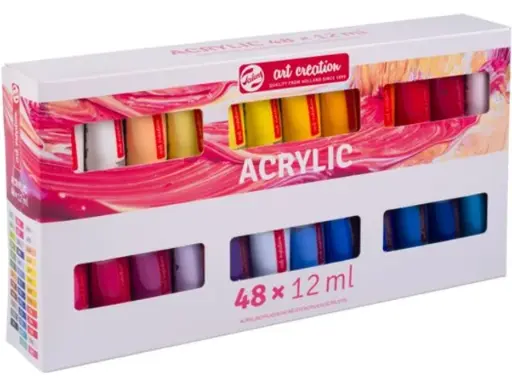 [Q1436204] Acrylverf "talens art creation"- 48 tubes à 12 ml assorti