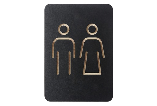[421035] Pictogrambord "man/vrouw" - kleur zwart