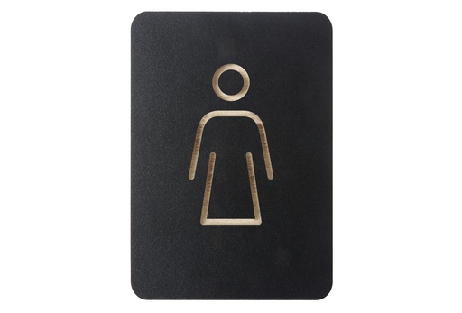 [421034] Pictogrambord "vrouw" - kleur zwart